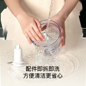小熊厨师机  全自动多功能家用发面醒面绞肉机   揉面机和面机电子式厨师机 5L大容量 HM510 白色