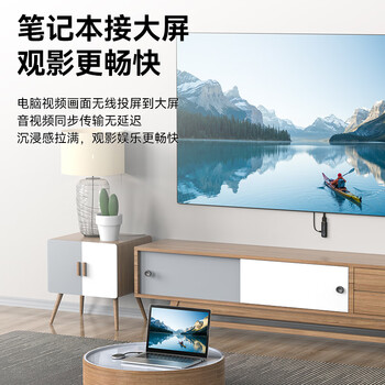 胜为无线投屏器HDMI传输 高清企业办公会议家用同屏器 笔记本电脑连接电视投影仪点对点50米DUH010AB