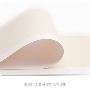 徽姑娘 宣纸加厚扇面书法创作国画卡纸扇形长方形镜片空白软卡生10张 扇形(内白外麻)50*30cm熟宣