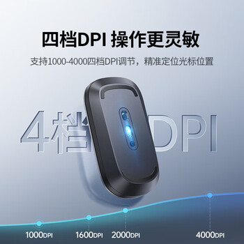 绿联无线鼠标蓝牙鼠标 适用苹果华为笔记本电脑iPad平板 轻音办公可Type-C充电轻薄便携双模鼠标 M256