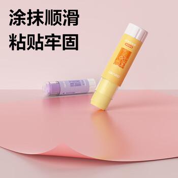 得力（deli）9g芳香型PVP固体胶水 高粘香味儿童胶棒 无甲醛配方高颜值学生开学文具 颜色随机单支装 JT114