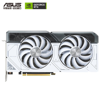 华硕 ASUS白色 DUAL GeForce RTX 4070 SUPER O12G WHITE 电竞游戏显卡