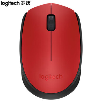 罗技（Logitech）无线鼠标 办公鼠标对称兼容多系统USB2.4G接收器笔记本电脑小巧便携家用企业 M170/M171 颜色随机