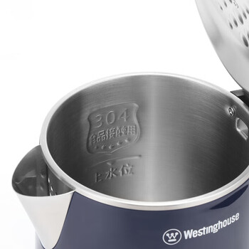 西屋（西屋）电热水壶 不锈钢内胆 1.8L 烧水壶 双层防烫 家用 深蓝色 WEK-C83  