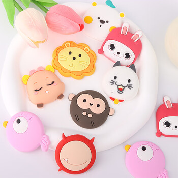 Touch Fish 创意冰箱贴防撞垫可爱趣味门挡无痕防撞门把手防撞防磕碰缓冲门阻器装饰 卡通图案随机（4个装）