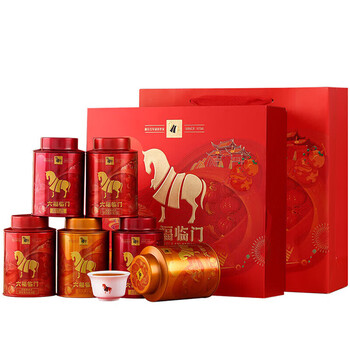 八马茶业 茶叶组合248g 特级安溪铁观音金骏眉肉桂 高端罐装 团购福利