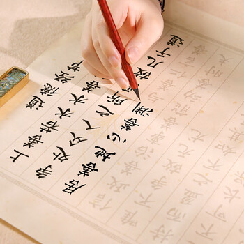 梅林笔庄道德经临摹字帖毛笔书法专用练字帖成人静心初学者入门练字道德仿古描红经兰亭序作品纸20张