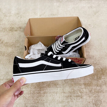 万斯vanssk8low经典黑白棋盘格低帮男女休闲帆布滑板鞋vn0a4uuk6bt
