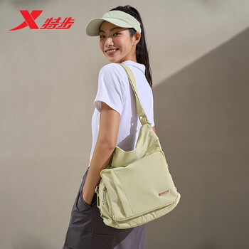 特步运动户外潮流时尚挎包876237130006 浅绿 均码