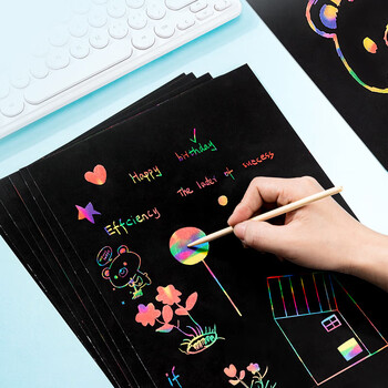 得力(deli)10张A4儿童刮画纸炫彩刮刮画创意涂鸦绘画本手工DIY刮刮乐学生绘画刮刮纸玩具生日国庆出游 得力(deli)10张A4儿童刮画纸炫彩刮刮画创意涂鸦绘画本手工DIY刮刮乐学生绘画刮刮纸玩具生日国庆出游