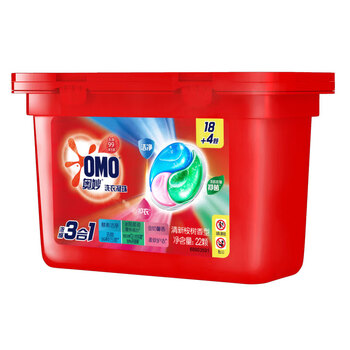 奥妙（OMO）洗衣凝珠 清新桉树231G抑菌去渍+洗衣凝珠4颗
