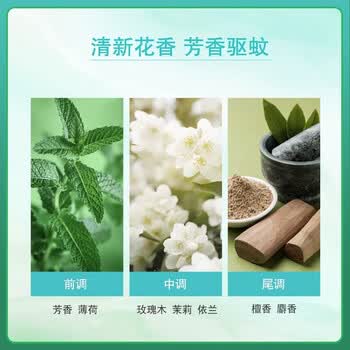 六神(HWM)【防蚊喷雾】清新花香花露水180ml*5(蚊怕水 驱蚊液 喷雾)