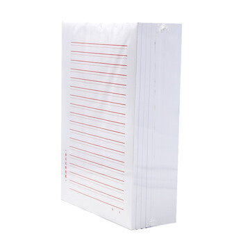 信发会议记录纸 带表格稿纸整档用品 双线信信纸本 100张/本 10本装