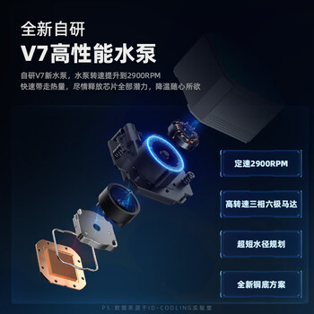 酷凛(IDCOOLING )雪界DX360 白色无风扇版 一体式CPU水冷散热器  适用LGA1700/1200/AM4/AM5	