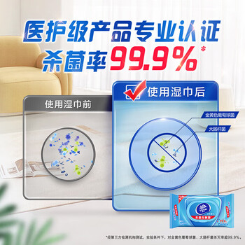 维达（Vinda）杀菌湿巾80片 80片*7包 VW1040