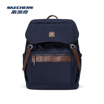 斯凯奇双肩包男女书包大容量电脑包户外包旅行露营背包L324U038