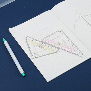 国誉(KOKUYO)淡彩曲奇学生高考三角尺套装尺子透明刻度量角器数学直尺180*80*14mm4色混装WSG-CLCA 国誉(KOKUYO)淡彩曲奇学生高考三角尺套装尺子透明刻度量角器数学直尺180*80*14mm4色混装WSG-CLCA