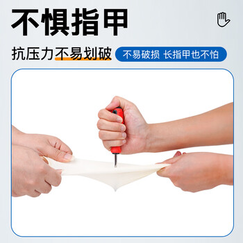 爱马斯（AMMEX）一次性手套丁腈手套100只大码餐饮家务清洁厨房白色丁晴橡胶手套