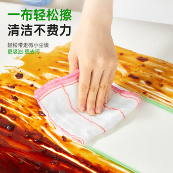 3M思高抹布洗碗布30*30cm3片装 瞬洁6层厨房吸水去油污抹布
