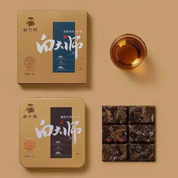 白大师经典2016年寿眉小方片 30g/片*1盒 福建福鼎白茶一级寿眉