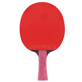 红双喜DHS狂飚专业星钻乒乓球拍全能型横拍狂飙D01-L绯红附拍套乒乓球