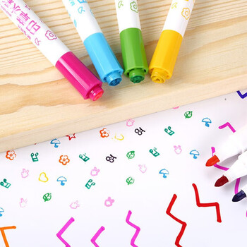 晨光（M&G）(M&G)印章水彩笔涂鸦绘画儿童可水洗水彩笔套装印章水彩笔ACP901E3-24色1盒水彩笔