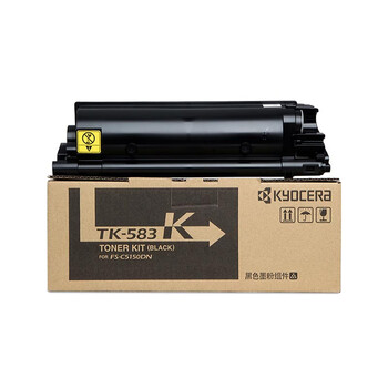 京瓷（KYOCERA）TK-583KCMY原装黑红黄青四色碳粉墨粉盒套装（适用FS-C5150DN打印机）黑色3500页/彩色2800页 