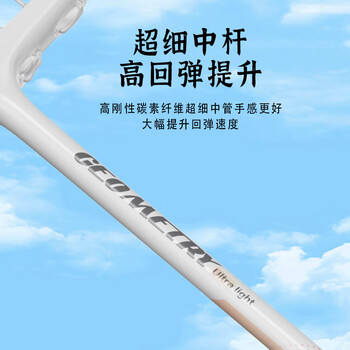 匹克羽毛球拍全碳素耐打成人学生套装训练比赛拍几何 粉色