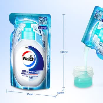 威露士健康呵护洗手液补充装525ml*4袋 抑菌洗手液 滋润清新补充装