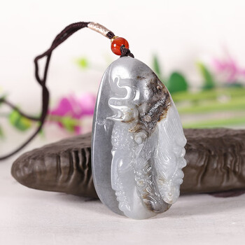 和田玉青花籽料挂件价格报价行情- 京东