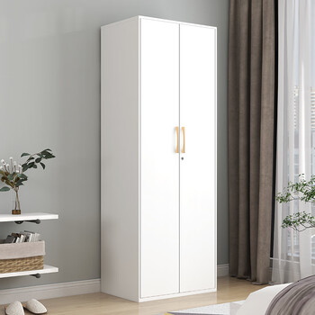 洛克菲勒家用卧室铁皮衣柜阳台储物柜小户型置物简易钢制更衣柜子双门五层