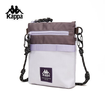卡帕（Kappa）背靠背单肩包2024新款休闲复古腰包斜跨包K0EY8BD16