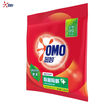 奥妙（OMO）除菌除螨洗衣粉 1.8KG 桉树艾草香型 亲肤不伤手