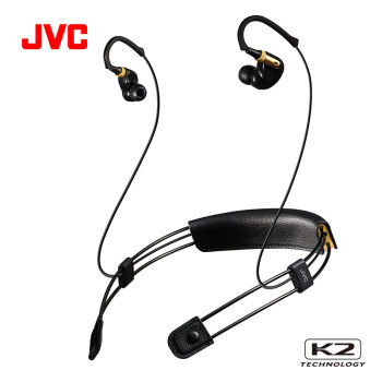 杰伟世（JVC）XE-M10BT 颈挂式蓝牙耳机 音乐教学耳挂式耳机 主动降噪HIFI耳机 钢琴黑