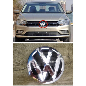 唐杉tangshan适用于大众宝来前车标一汽16171819款新前vw标中网标前脸