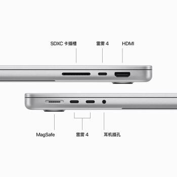 AppleMacBookPro14英寸 M3Pro芯片(12核中央处理器 18核图形处理器)18G 1T银色 笔记本电脑 MRX73CH/A【企业专享】