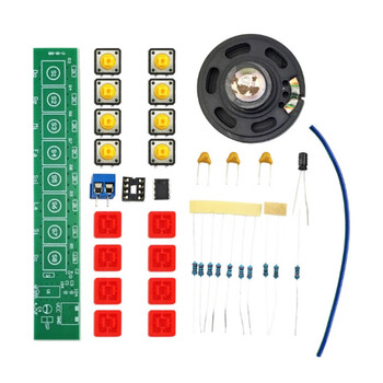 优品沃目 NE555电子琴DIY焊接套件八音符趣味电工电子制作电路板实训练习  焊锡丝