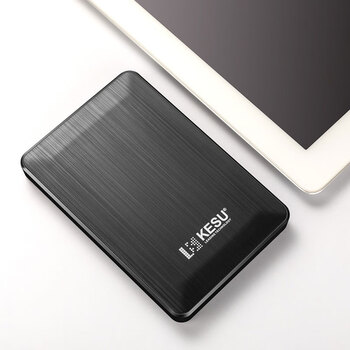 科硕（KESU）1TB 移动硬盘 大容量 USB3.0手机笔记本电脑外接存储机械硬盘2.5英寸 K1-时尚黑+硬盘包 