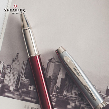 sheaffer宝珠笔 签字笔 签名笔高端轻奢商务练字笔男女定制刻字礼盒伴手礼 100系列 半透红珐琅