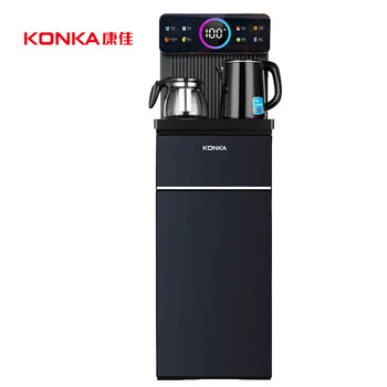 康佳（KONKA）茶吧机遥控下置式家用双出水数显冲奶水壶饮水机KY-LRH08（冰热升级款）