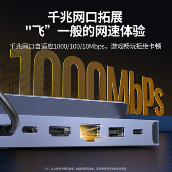 绿联适用Steam Deck/oled/ROG ally扩展坞LEGION Go掌机拓展坞游戏底座HDMI投屏4K60Hz千兆网口扩展坞