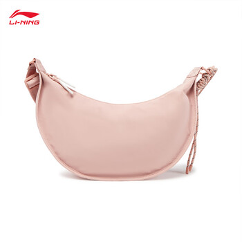 李宁运动生活系列男女同款月牙包潮流休闲斜挎包ABDU165