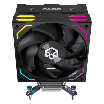 半岛铁盒（PADO）天狼星D400 PRO黑色 CPU风冷散热器 4热管ARGB风扇 支持LGA1700平台