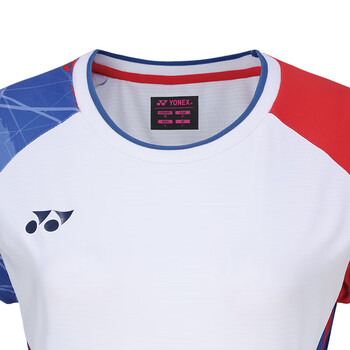 YONEX尤尼克斯羽毛球服国家队球迷版情侣女款短袖20776CR白XO码 YONEX尤尼克斯羽毛球服国家队球迷版情侣女款短袖20776CR白XO码
