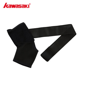 川崎（KAWASAKI）运动护踝扭伤防护跑步健身轻薄加压速干足绷带护脚踝A3610黑色M码