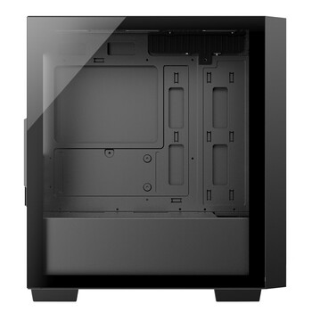 Thermaltake（Tt）启航者F4 黑色 Mini小机箱水冷电脑主机（支持MATX主板/钢化玻璃侧透/铁网面板/支持背线）