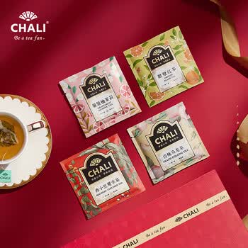 CHALI养生花茶 蜜桃乌龙茉莉薏米16包 办公室下午茶 节日送礼 配手提袋