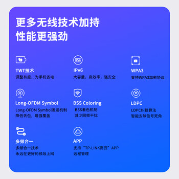 普联（TP-LINK） WIFI6 吸顶AP路由器AX3000双频5G千兆别墅酒店商用全屋WiFi覆盖大功率TL-XAP3000GC-PoE/DC易展版