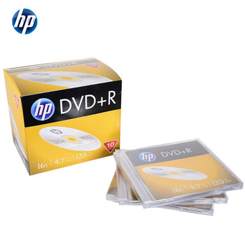 惠普(HP)DVD+R 光盘/刻录盘 空白光盘 光碟16速4.7GB 办公系列 盒装10片 惠普(HP)DVD+R 光盘/刻录盘 空白光盘 光碟16速4.7GB 办公系列 盒装10片