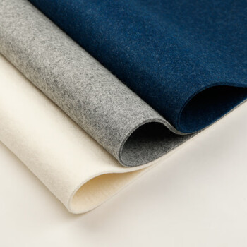 漢墨100%纯羊毛毛毡垫 绀蓝色150*80cm 书画书法国画耐磨画毡精致送礼自用 文房四宝宣纸用桌布毛毡